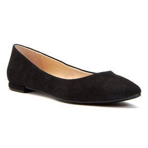 KATY PERRY Black Micro-Suede The Sister Flats 7.5